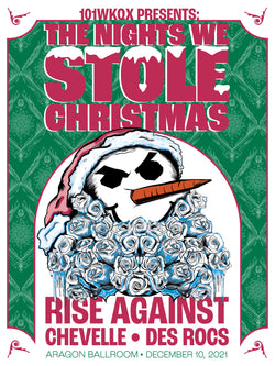 TNWSC Night 5 "Rise Against + Chevelle" Poster Limited Edition (24x18)