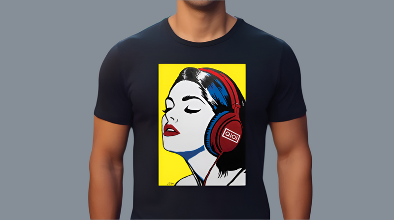 Pop Art Headphones Tee