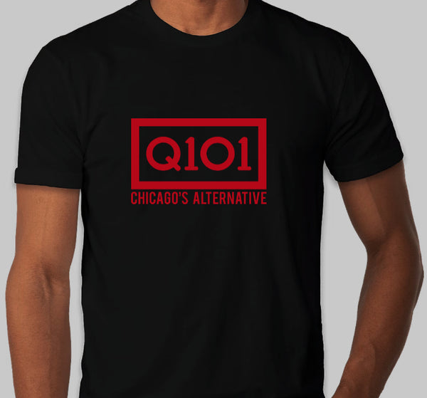 Q101 Chicago's Alternative Official T-shirt (Red Print)