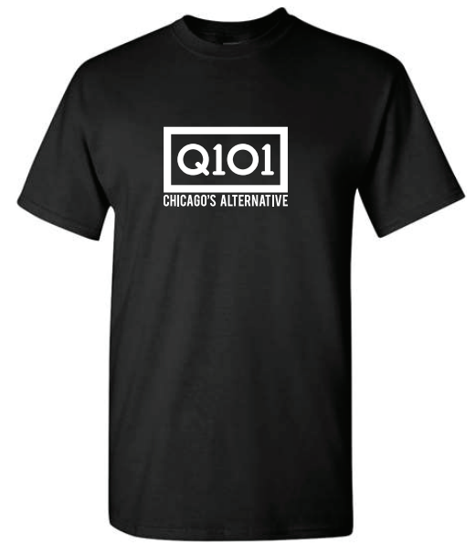 Q101 Chicago's Alternative Official T-shirt ( Black )