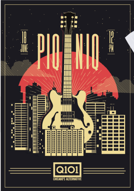 PIQNIQ 2022  Poster - Electric Guitar City